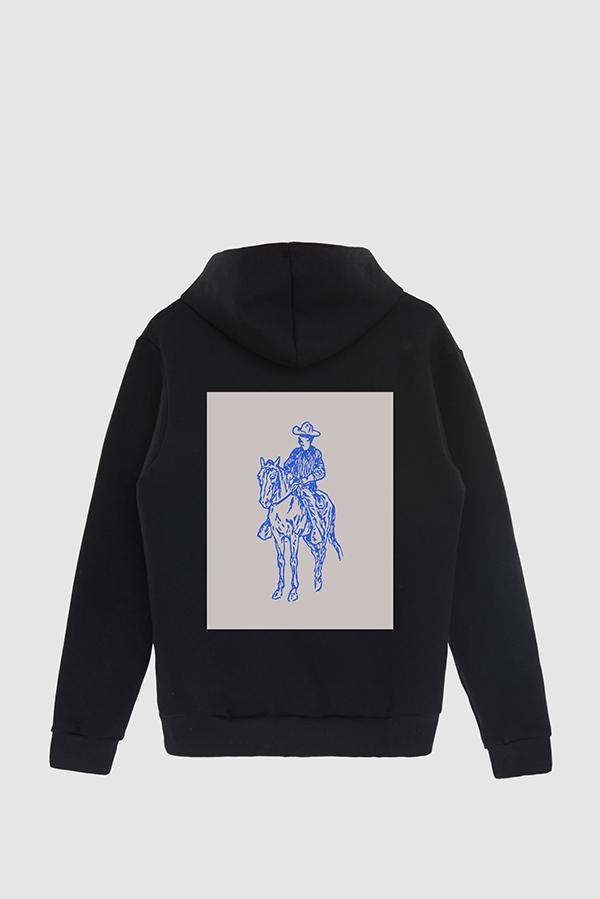 HOODIE ESTAMPADO POSTER COWBOY