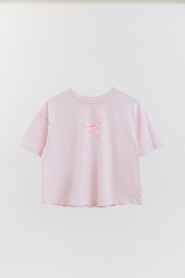 REMERA CROP ESTAMPADA COQUETTE RIBBON BOW 8