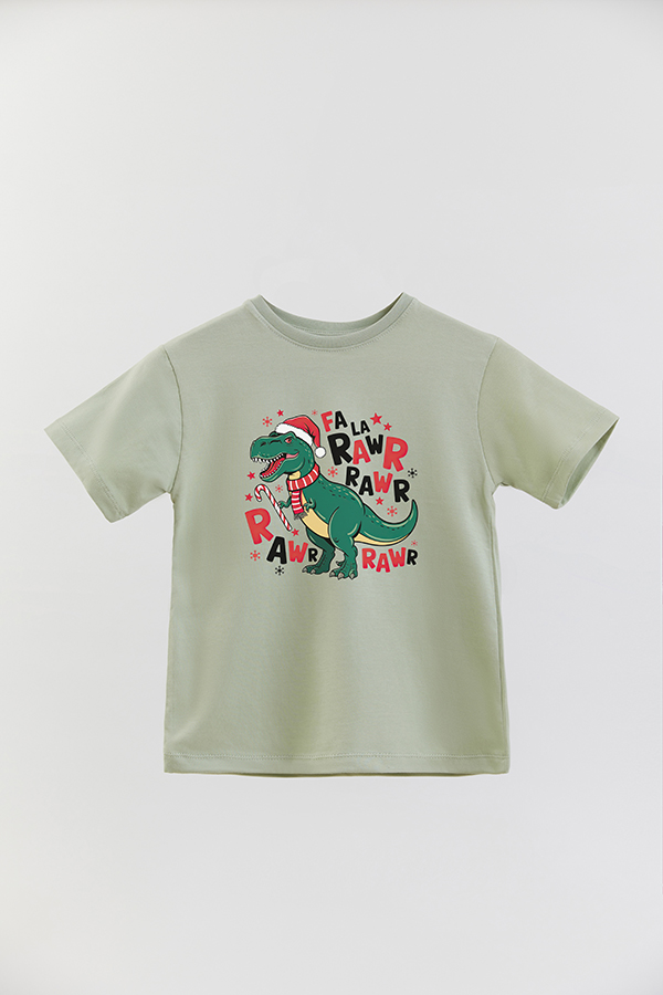 REMERA BASICA ESTAMPADA B XMAS RAWR