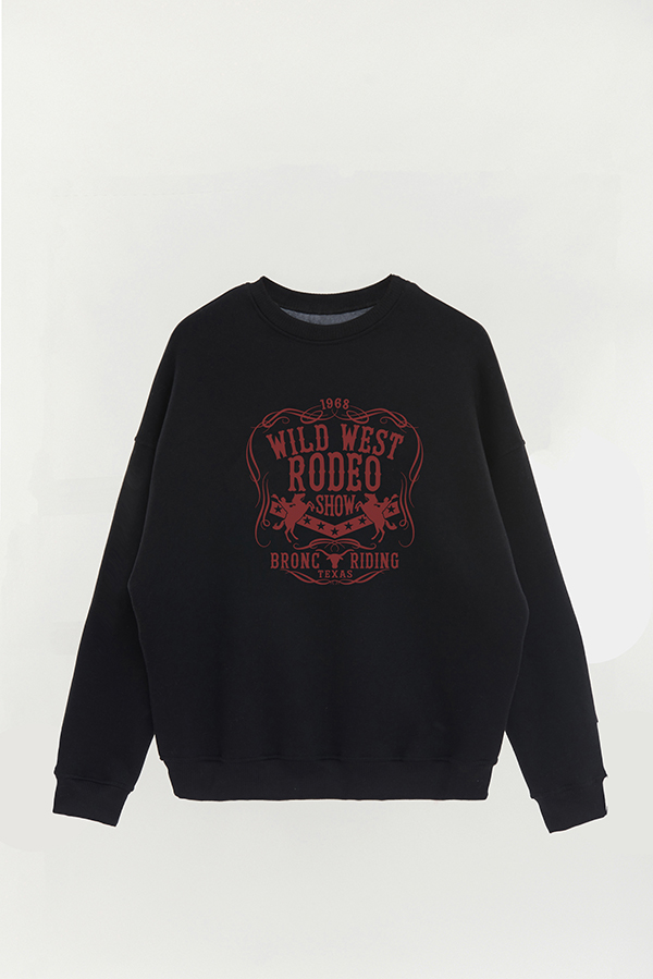 BUZO CREWNECK ESTAMPADO TEXAN SHOW