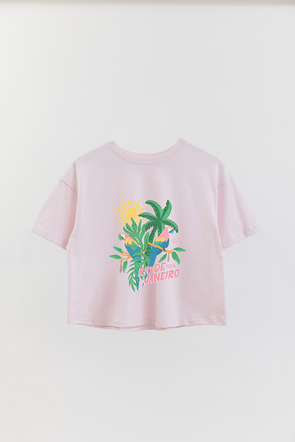 REMERA CROP ESTAMPADA RIO DE JANEIRO ENDLESS SUMMER