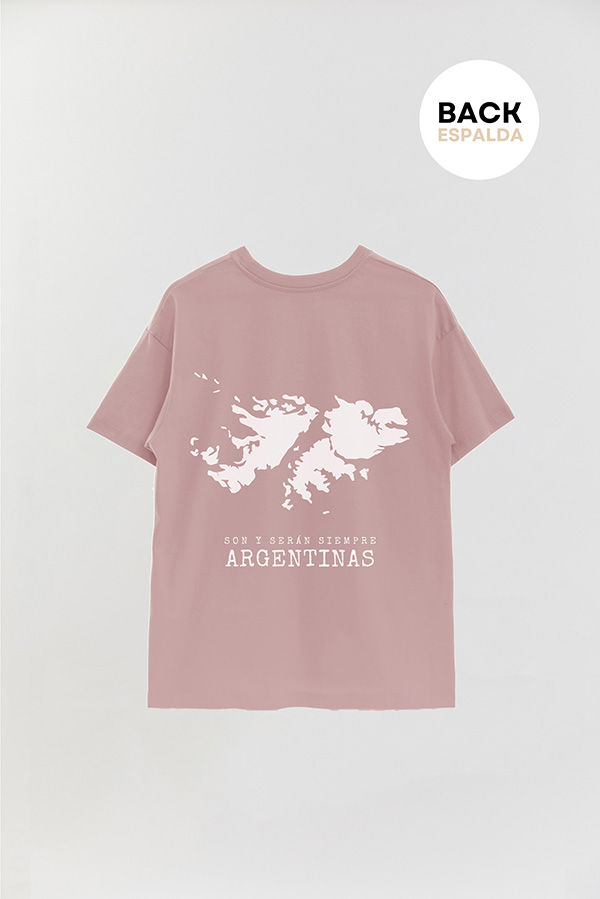 REMERA OVER ESTAMPADA ARG LAS MALVINAS