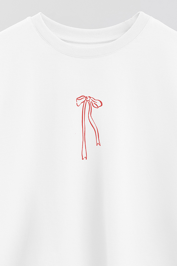 REMERA CROP ESTAMPADA VALENTINE BOW 2ND