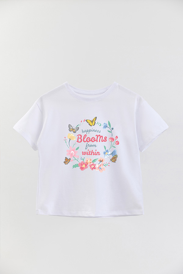 REMERA GIRL OVER HAPPINESS BLOOMS