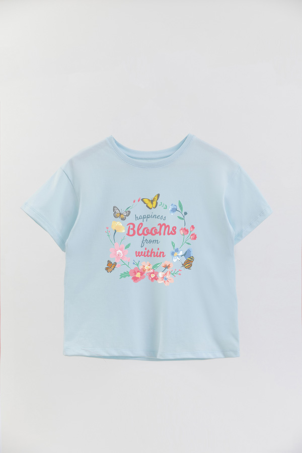 REMERA GIRL OVER HAPPINESS BLOOMS