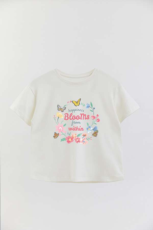 REMERA GIRL OVER HAPPINESS BLOOMS