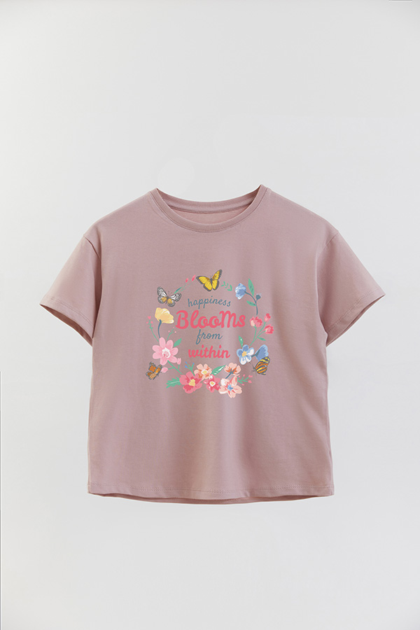REMERA GIRL OVER HAPPINESS BLOOMS