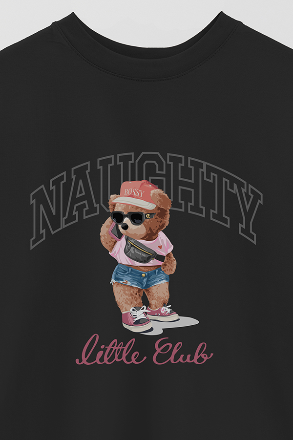 REMERA OVER ESTAMPADA UNISEX TEDDY BOSSY