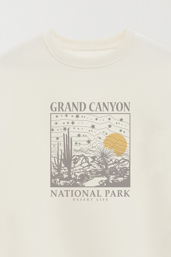 BUZO CREWNECK ESTAMPADO WESTERN GRAND CANYON