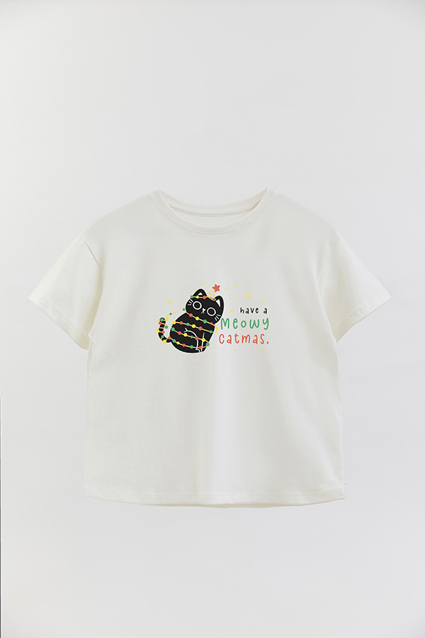 REMERA GIRL OVER JINGLE CAT 16
