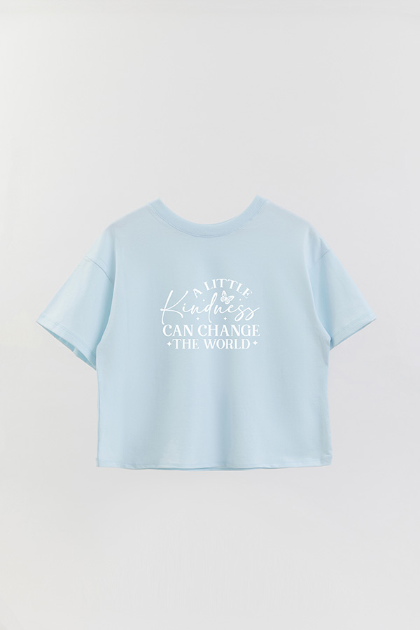 REMERA CROP ESTAMPADA CLR REMEMBER YOUR WHY