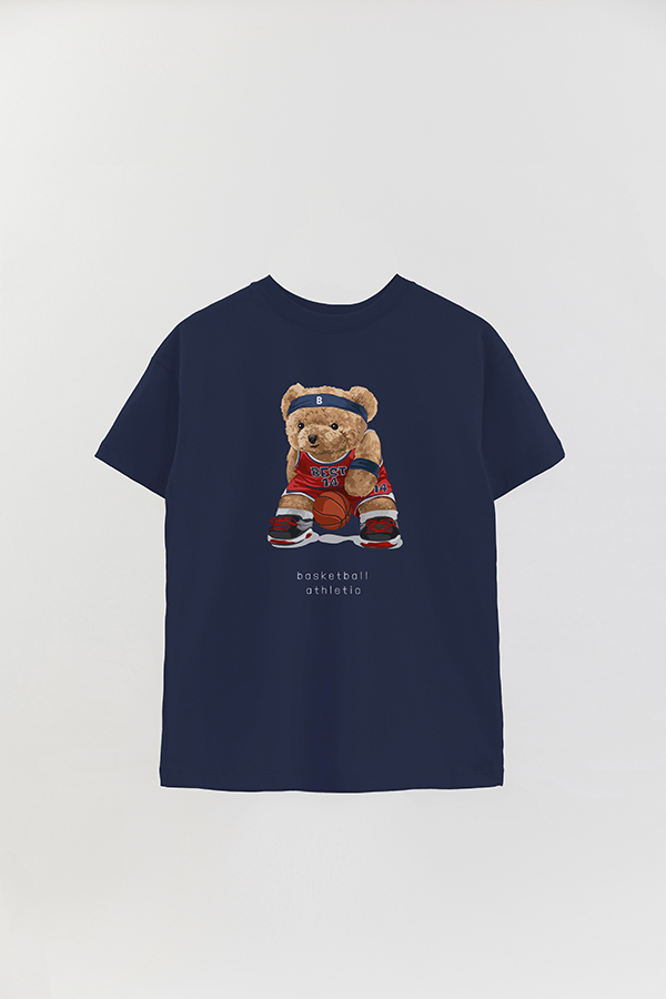 REMERA OVER ESTAMPADA UNISEX TEDDY BASKETABLL ATLETHIC