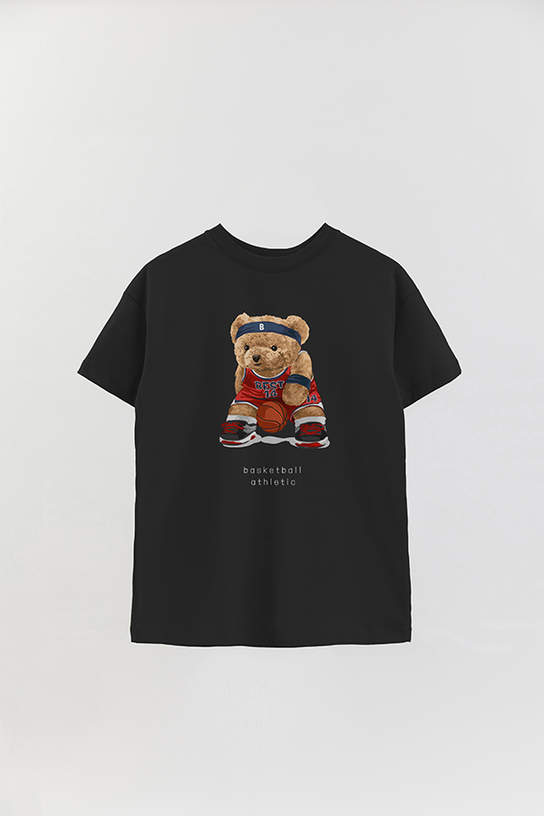 REMERA OVER ESTAMPADA UNISEX TEDDY BASKETABLL ATLETHIC