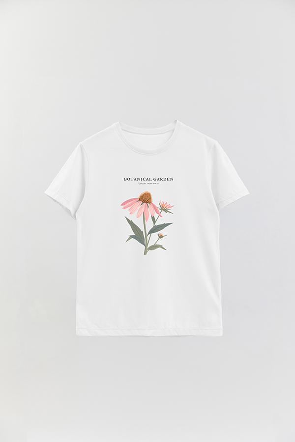 REMERA BASICA ESTAMPADA GARDEN 40