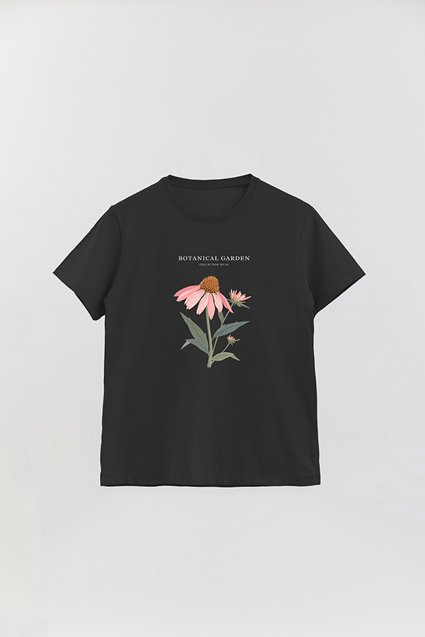 REMERA BASICA ESTAMPADA GARDEN 40