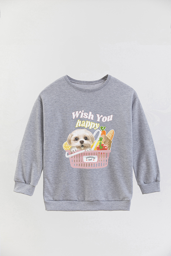 BUZO CREWNECK RUSTICO DOGGY DREAMS WISH YOU HAPPY