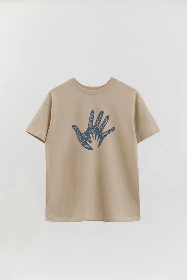 REMERA OVER ESTAMPADA DDP BEST DAD HAND