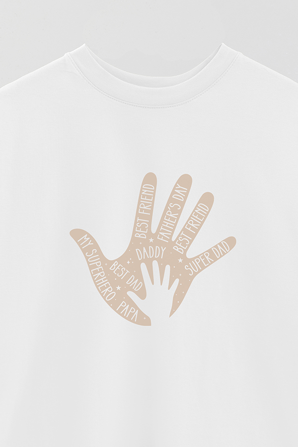 REMERA OVER ESTAMPADA DDP BEST DAD HAND