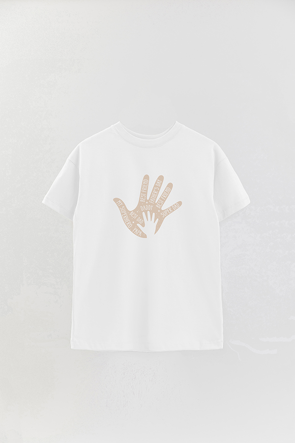 REMERA OVER ESTAMPADA DDP BEST DAD HAND