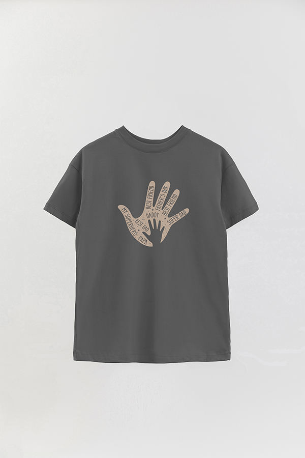 REMERA OVER ESTAMPADA DDP BEST DAD HAND