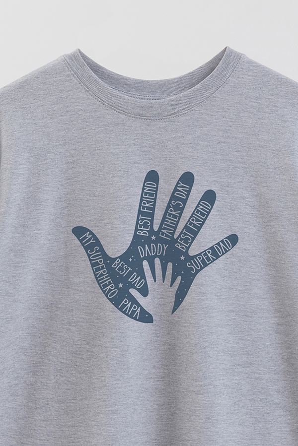 REMERA OVER ESTAMPADA DDP BEST DAD HAND