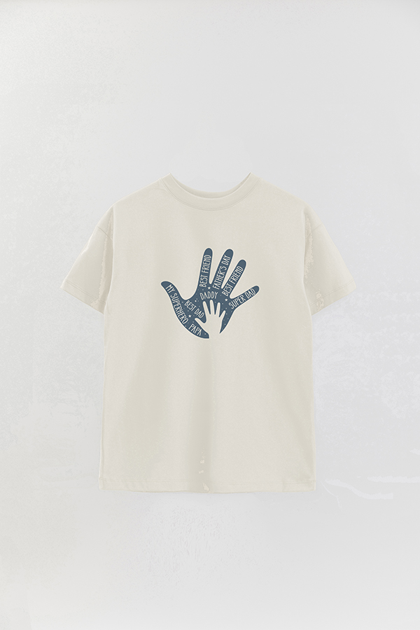 REMERA OVER ESTAMPADA DDP BEST DAD HAND