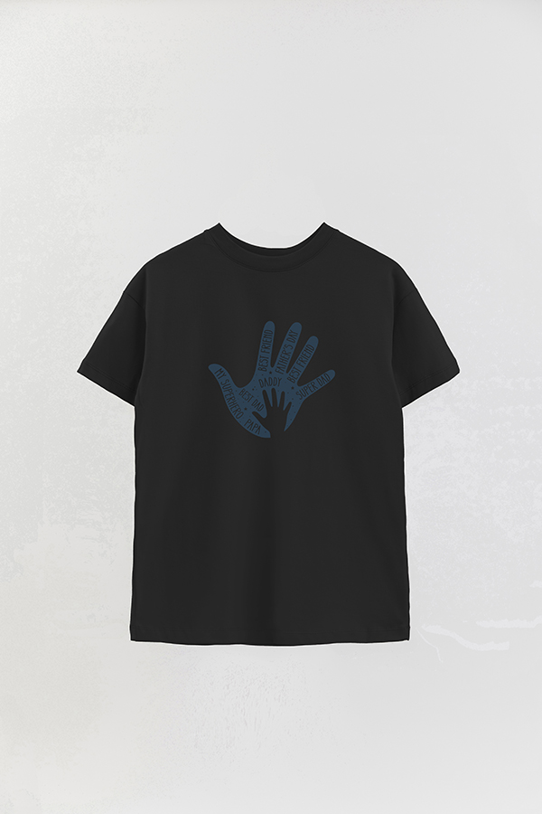 REMERA OVER ESTAMPADA DDP BEST DAD HAND