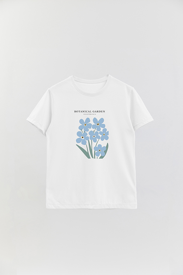REMERA BASICA ESTAMPADA GARDEN 16