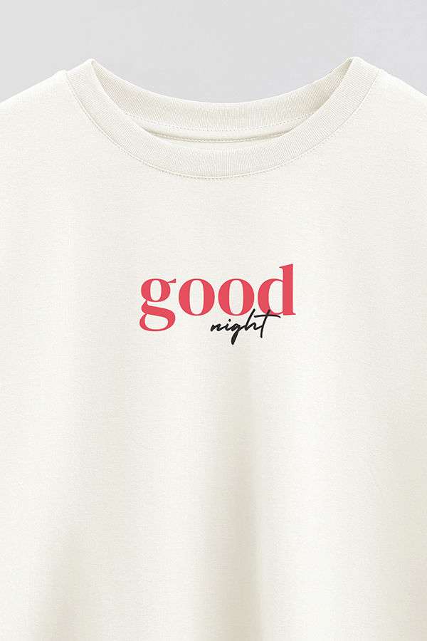 REMERA CROP ESTAMPADA RED GOOD