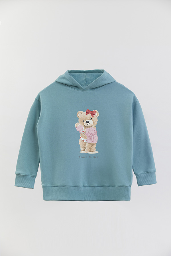 HOODIE RUSTICO KIDS TEDDY BEACH CUTIE