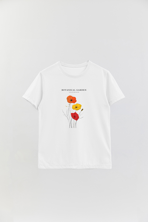 REMERA BASICA ESTAMPADA GARDEN 28