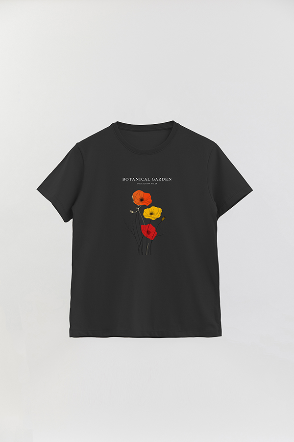 REMERA BASICA ESTAMPADA GARDEN 28