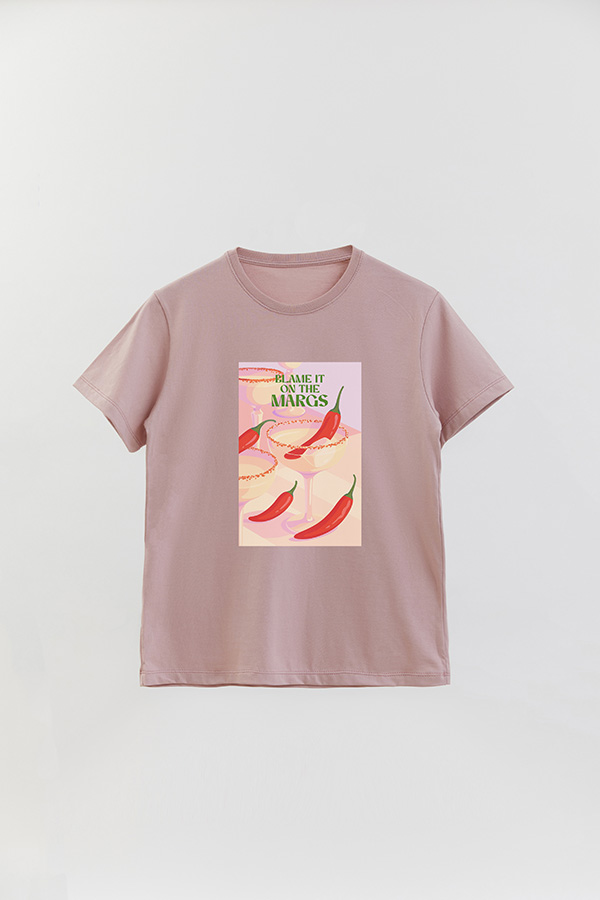 REMERA BASICA ESTAMPADA MARGS