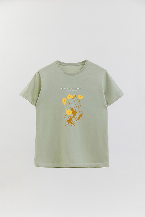 REMERA BASICA ESTAMPADA GARDEN 57