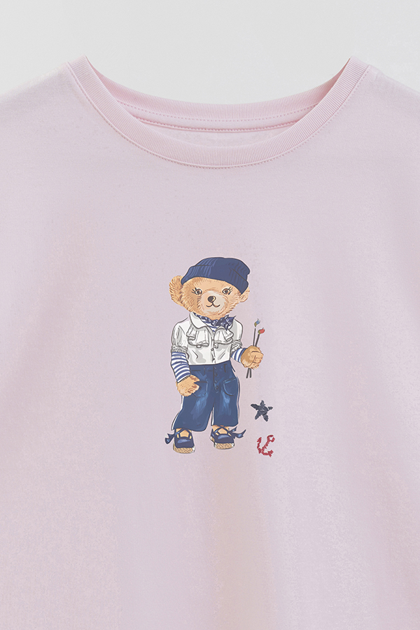 REMERA GB OVERSIZE PAINTER BEAR