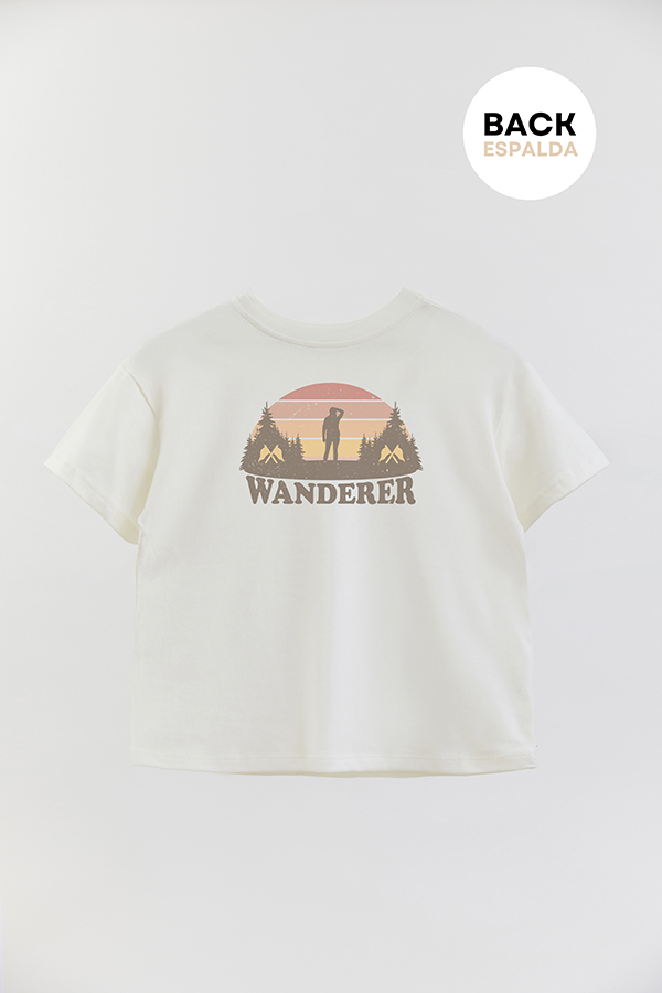 REMERA BOY OVER RETRO ADVENTURE WANDERER