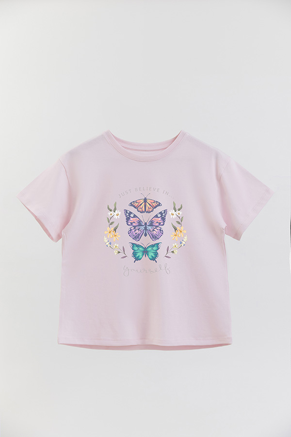 REMERA GIRL OVER JUST BELIEVE IN YOURSELF