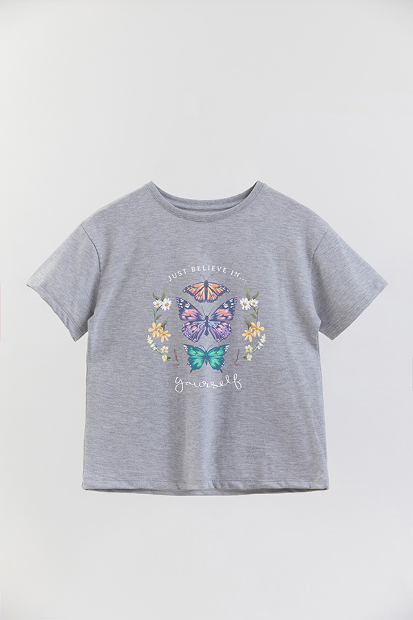 REMERA GIRL OVER JUST BELIEVE IN YOURSELF