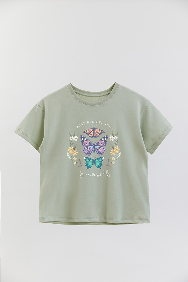 REMERA GIRL OVER JUST BELIEVE IN YOURSELF