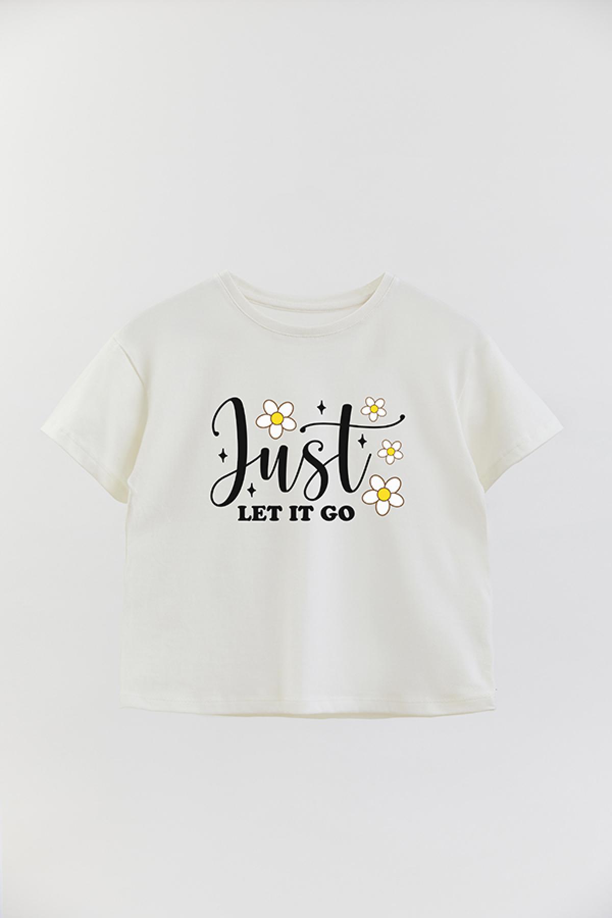 REMERA GIRL OVER RT JUST LET IT GO