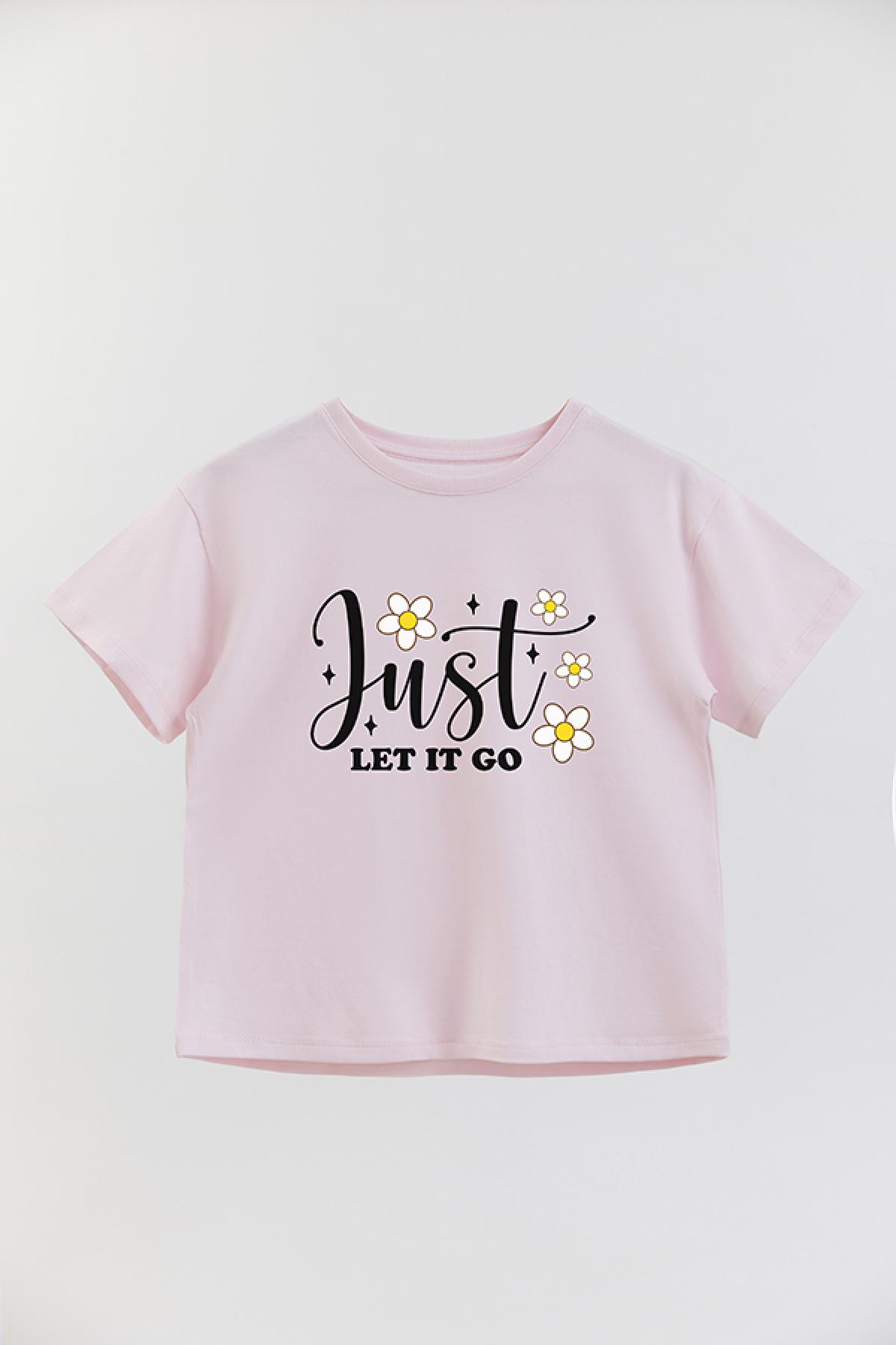 REMERA GIRL OVER RT JUST LET IT GO