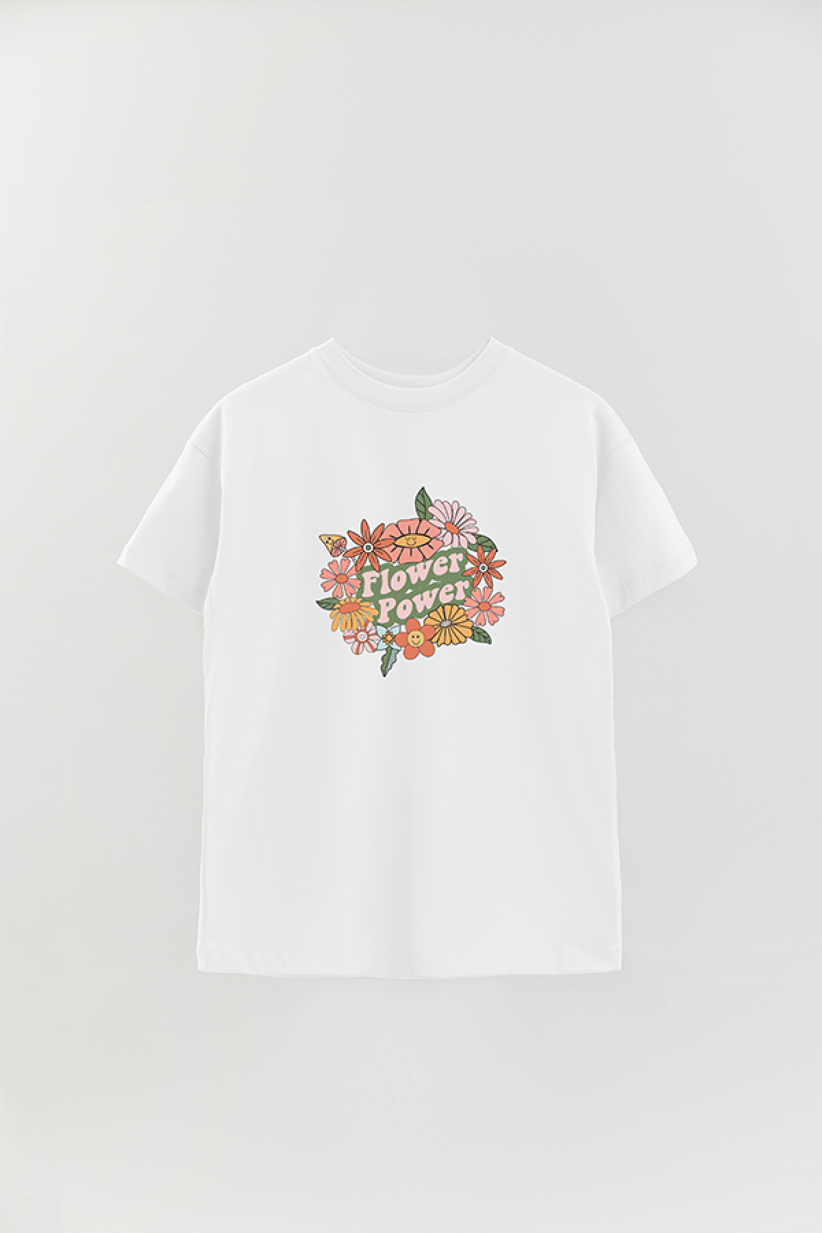 REMERA OVER ESTAMPADA BH2 FLOWER POWER