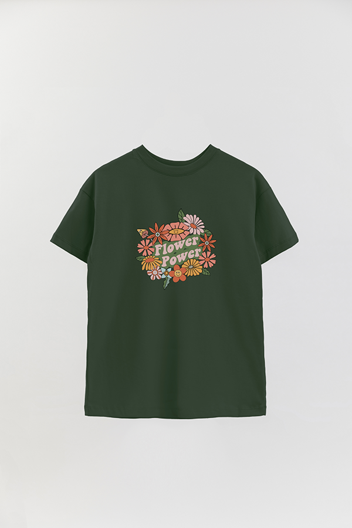 REMERA OVER ESTAMPADA BH2 FLOWER POWER