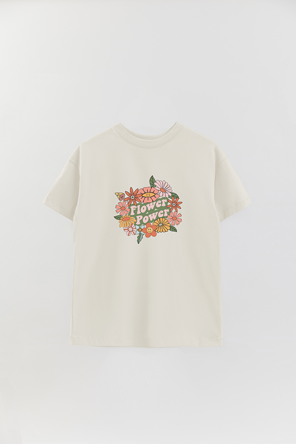 REMERA OVER ESTAMPADA BH2 FLOWER POWER