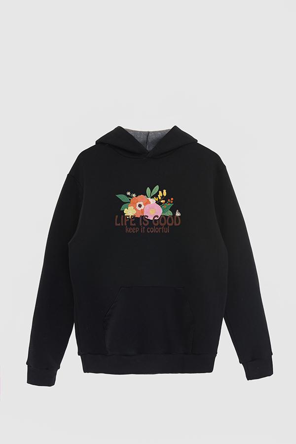 HOODIE ESTAMPADO RTR LIFE IS GOOD