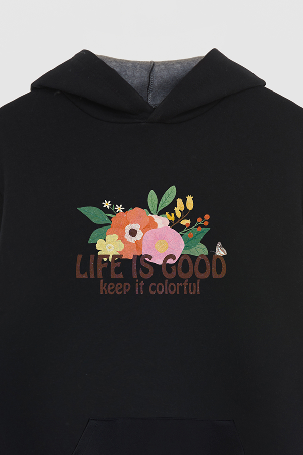 HOODIE ESTAMPADO RTR LIFE IS GOOD