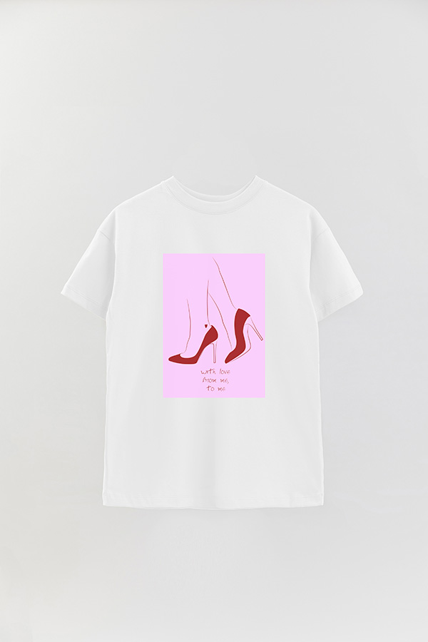 REMERA OVER ESTAMPADA FROM ME TO ME