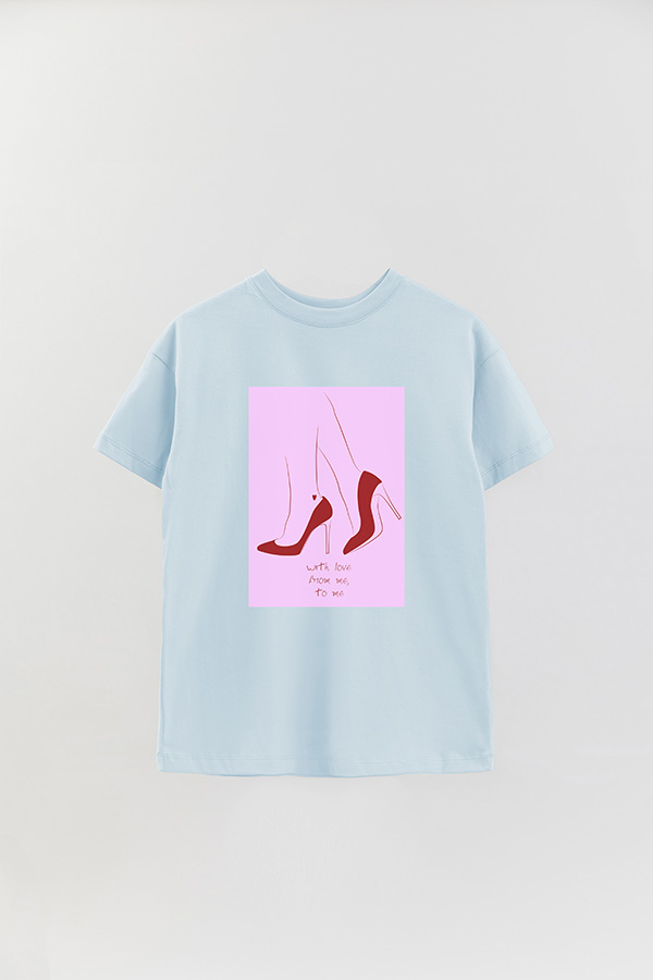 REMERA OVER ESTAMPADA FROM ME TO ME