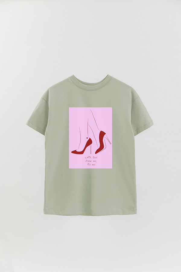 REMERA OVER ESTAMPADA FROM ME TO ME