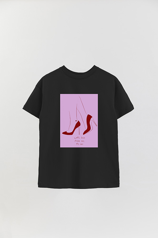 REMERA OVER ESTAMPADA FROM ME TO ME